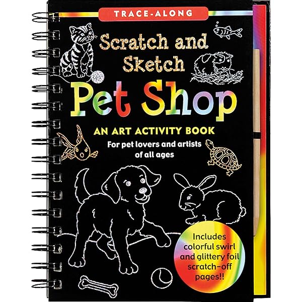 Scratch and Sketch Furry Friends: An Art Activity Book for Animal