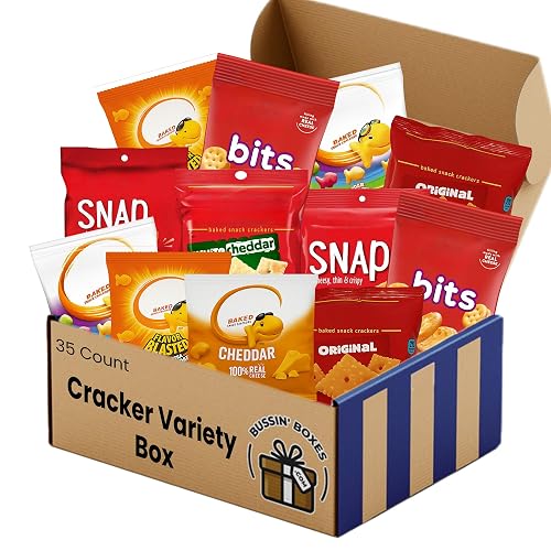 Sampler Snack Box Bulk Crackers Variety Pack – Individually Wrapped Assortment of ...