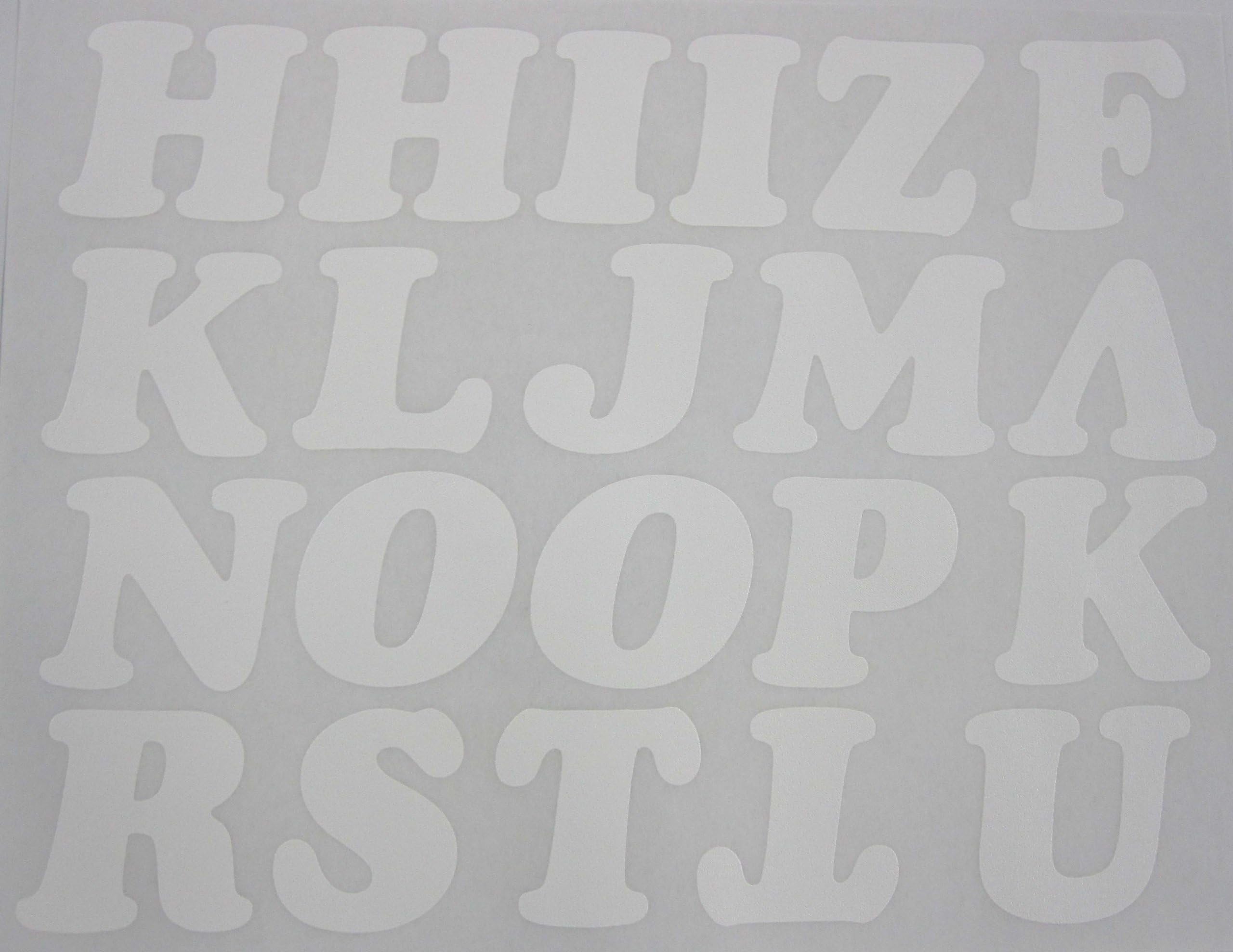 DIY 2-Inch Iron-On Letters in White