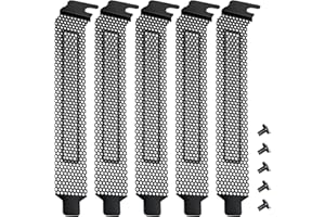 YIMATEECO PCI Slot Cover with Screws for Computer PC Case Accessories, Hard Steel PCI Slot Covers Dust Filter Bracket Expansi