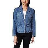 Angels Forever Young Womens Everflex Denim Blazer with Pockets
