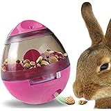 Meric Rabbit IQ Treat Ball, Interactive Slow Feeder Toy, Food Dispenser for Physical and Mental Exercise