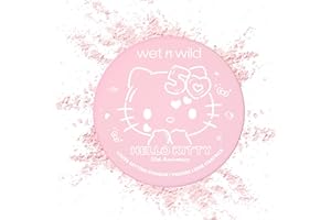 wet n wild Hello Kitty Loose Setting Powder, Ultra-Fine for Shine Control, Brightening & Revitalization, Soft-Sheer Pink Shade, Cruelty-Free & Vegan