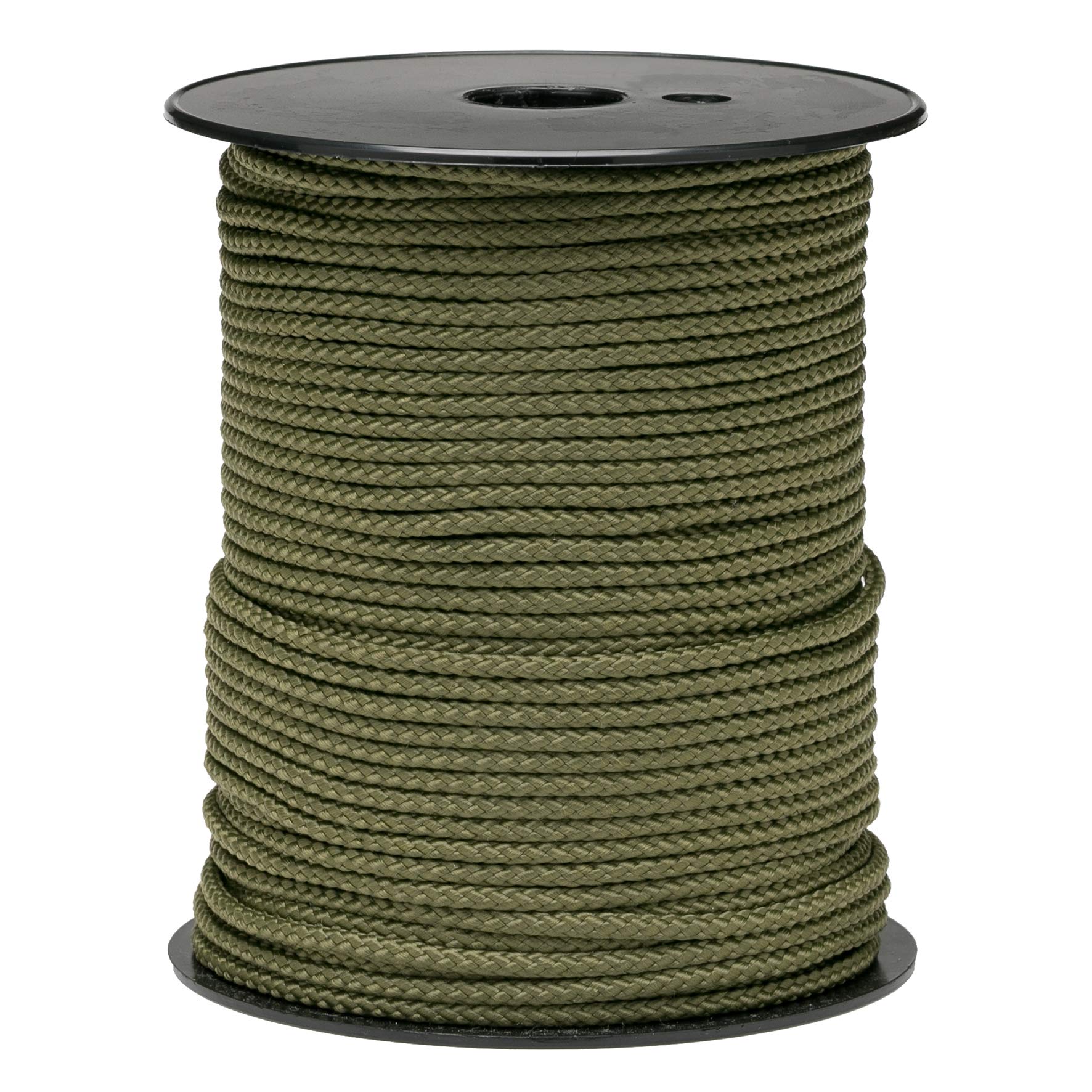 Flandria 414 K Solid Braided Polypropylene Halyard Diameter 4 mm, ± 100 m Spool, Khaki