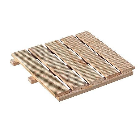 Holzfliese 50x50 cm Terrassenfliese aus Lärchenholz von Gartenpirat®