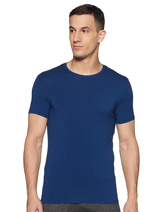 Buy Marks & Spencer Men's Plain Regular fit Vest (T14/1600A_Dark Indigo ...