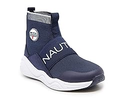 Nautica Kids Boys High Top Sock Tennis Sneaker