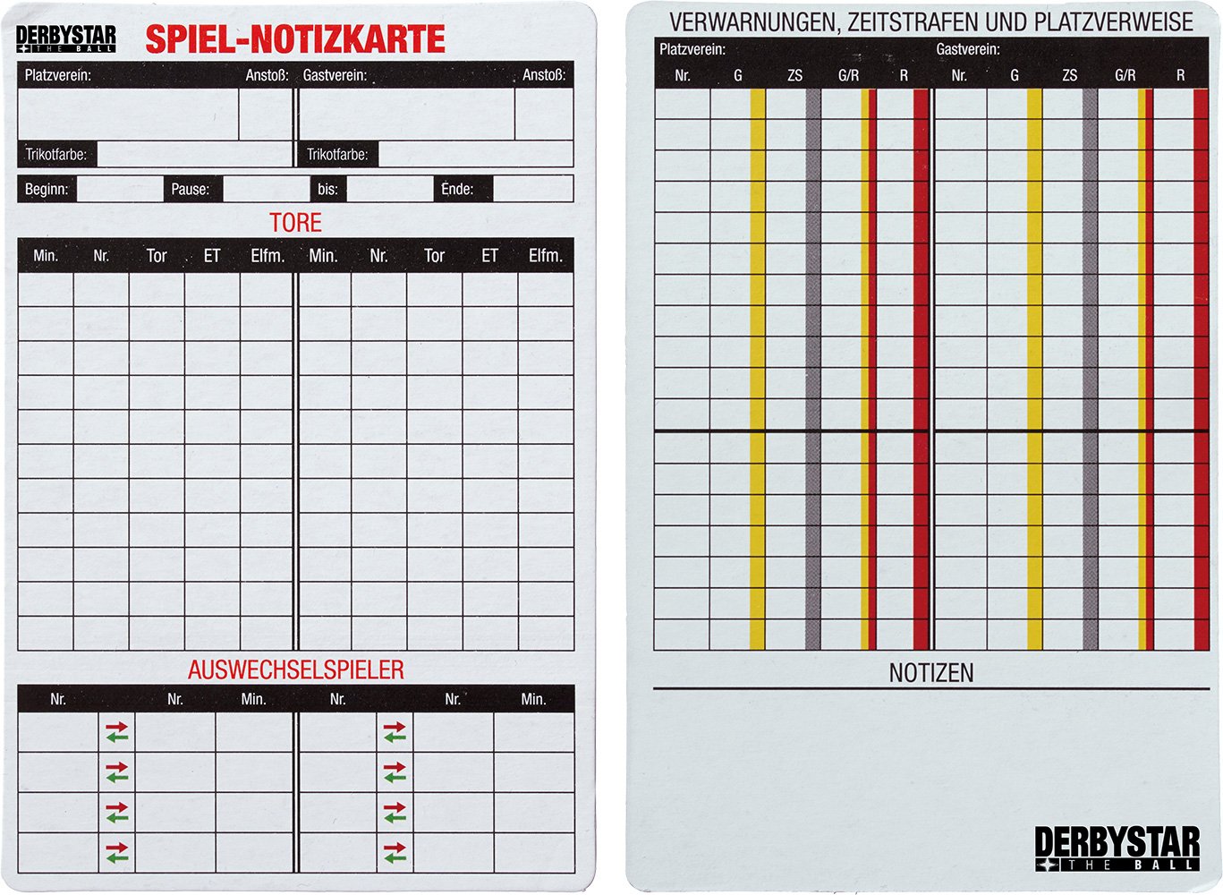 Derbystar Game Note Cards 402700000