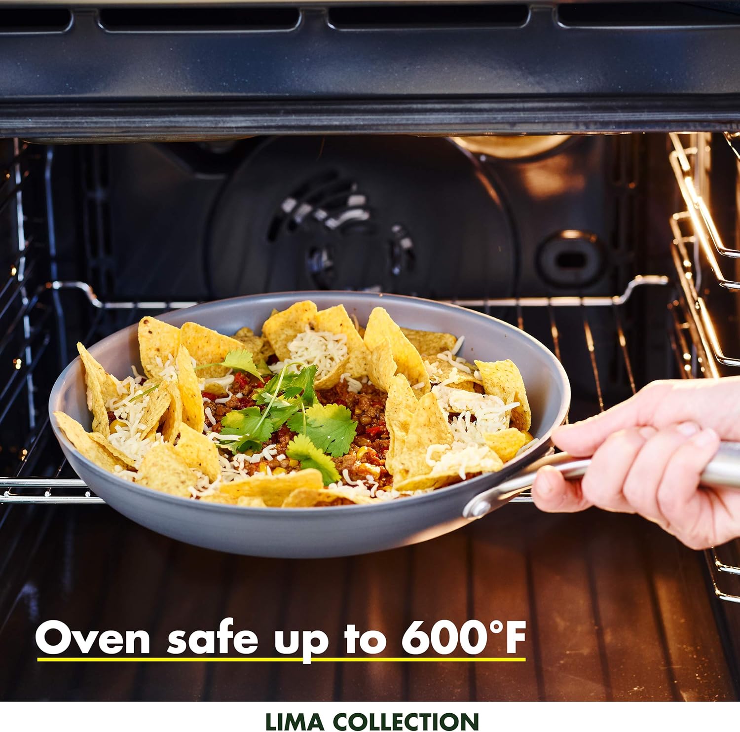 GreenPan Lima 12" Ceramic Non-Stick Covered Frypan, Gray - CW0004157: Cookware: Kitchen & Dining