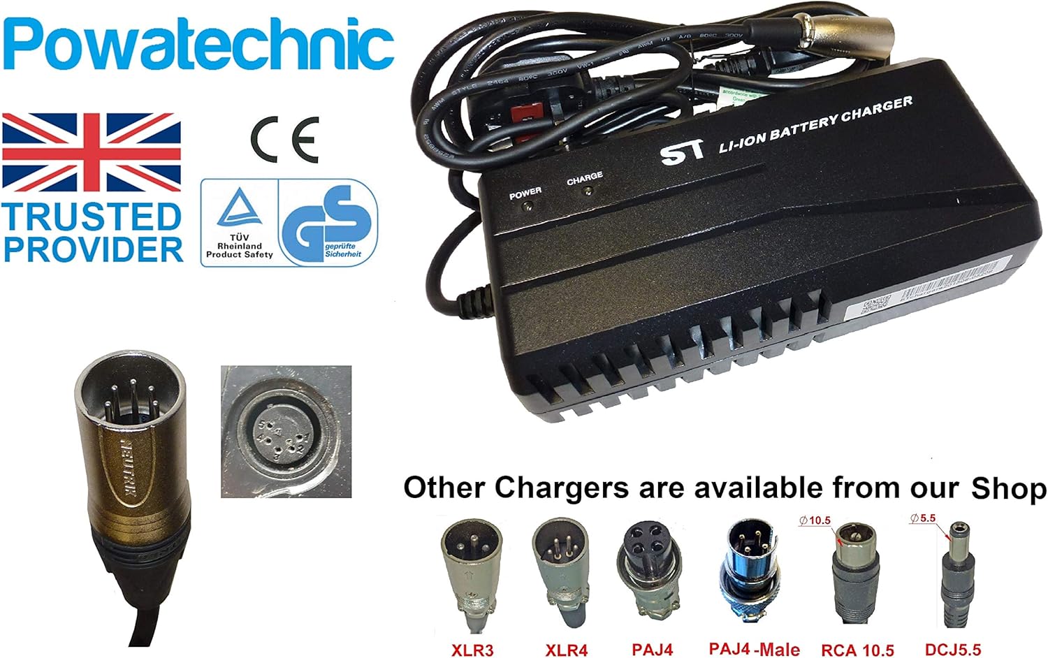 Caricabatterie da 36 volt per golf cart