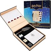 Harry Potter Gifts Calligraphy Set With Feather Quill Pen Ink Pot Envelopes Stickers Stamp Writing Pad in Collectible Keepsake Gift Box For Fans