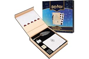 Harry Potter Gifts Calligraphy Set With Feather Quill Pen Ink Pot Envelopes Stickers Stamp Writing Pad in Collectible Keepsake Gift Box For Fans