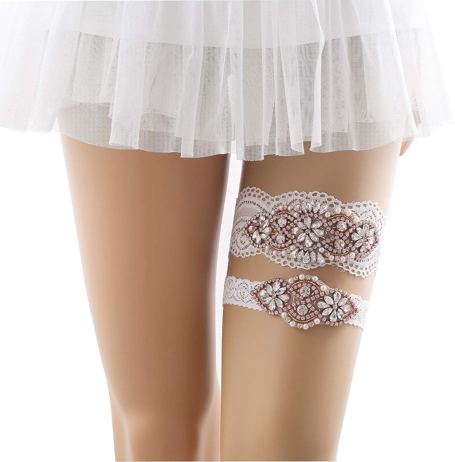 WEZTEZ Wedding Garter for Bride,Lace Garter