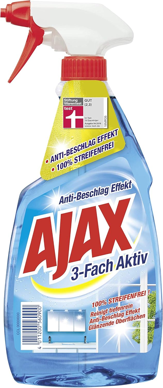Ajax 3-Fach Aktiv Glasreiniger, 500 ml