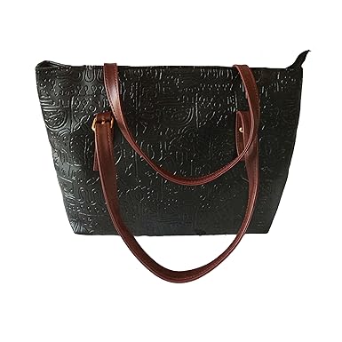 womens Shoulder Bag Casual Big Shoppingbags Tote Handbag Work Bag Travel Bags for Women Girls Ladies (black)