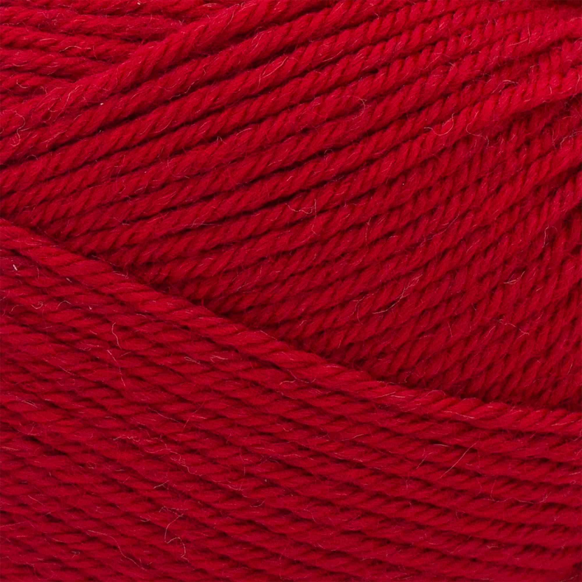 Lion Brand Yarn Wool-Ease Recycled Yarn, 1 Pack, Red
