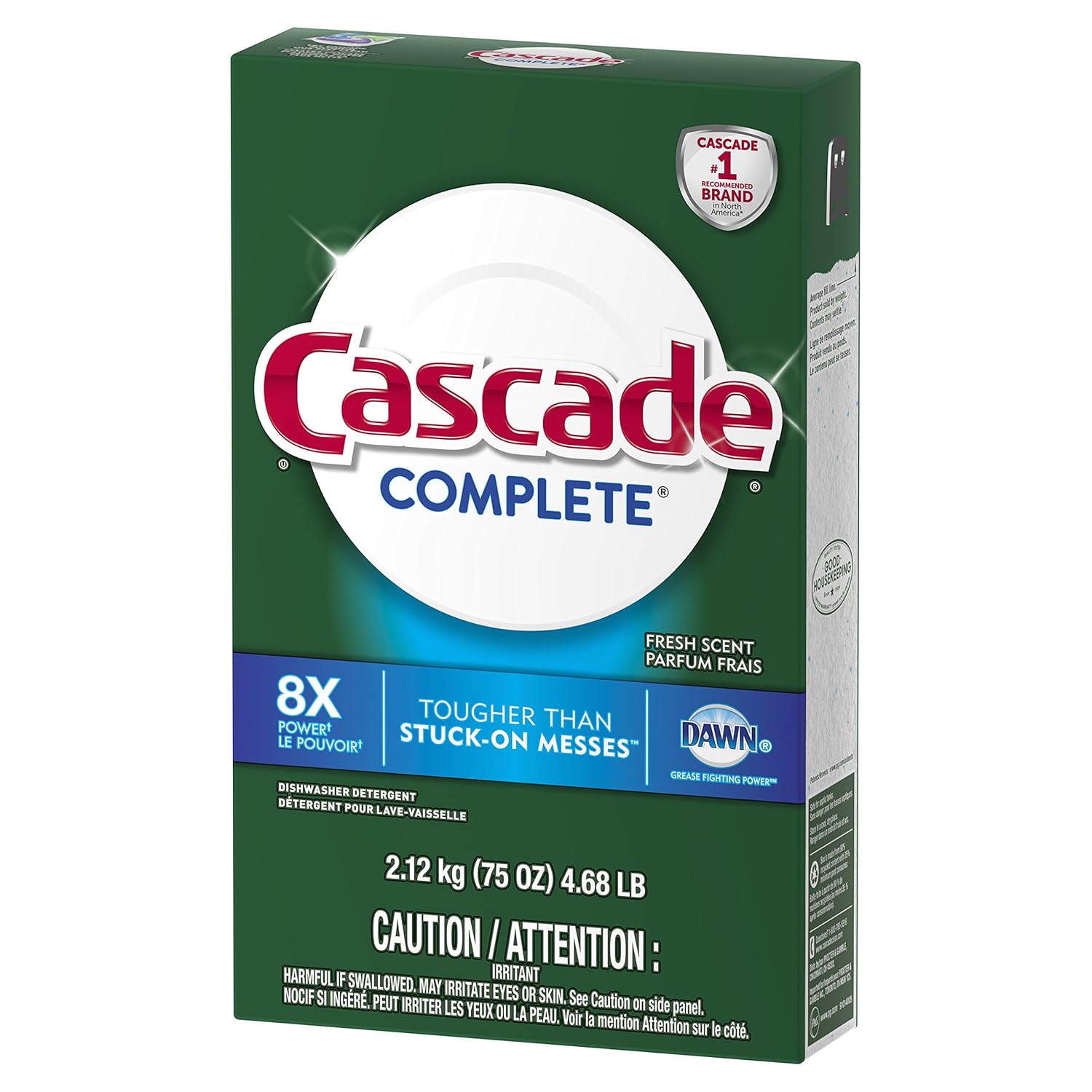 Cascade Complete Powder Dishwasher Detergent, Fresh Scent, 75 Oz: Prime Pantry