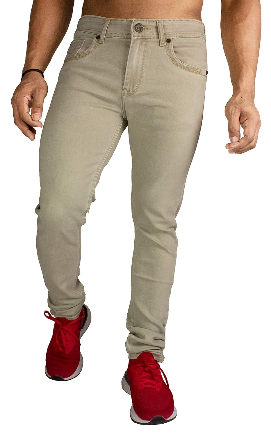 tan coloured jeans