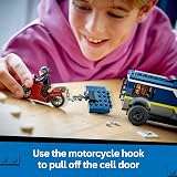 LEGO City Police Prisoner Transport Van 60479 with Motorbike & 3 Minifigures view 6