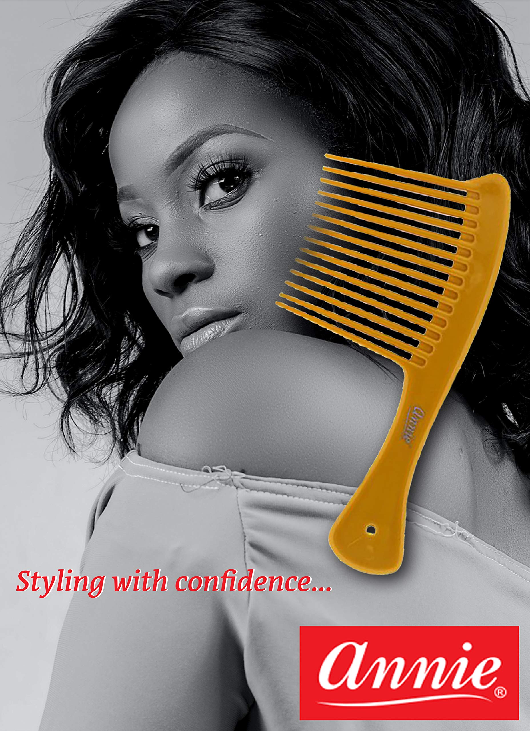 Annie- Salon Style Jumbo Rake Comb - (3