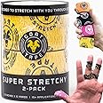 Goat Tape Super Stretchy Thumb Tape - Weightlifting Hook Grip Tape & WOD Tape for Cross Training, Gym Workout Tape, Athletic Finger Wrap - Flexes with Every Move - 15 Feet per Roll (Yellow 2-Pack)