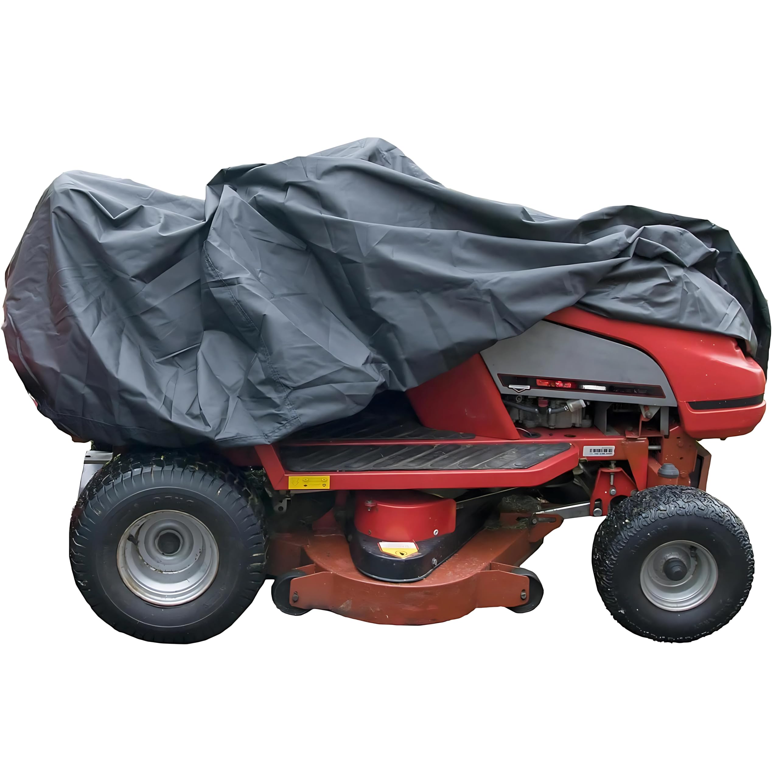 Ride Lawn Mower Cover Waterproof Heavy Duty 1.3KG 600d with PU backing 155x110x103 cm Elastic Hem Quad Bike Tractor Outside