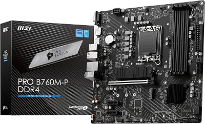MSI PRO B760M-P DDR4 Motherboard Micro-ATX LGA 1700 14th 13th 12th Gen Intel