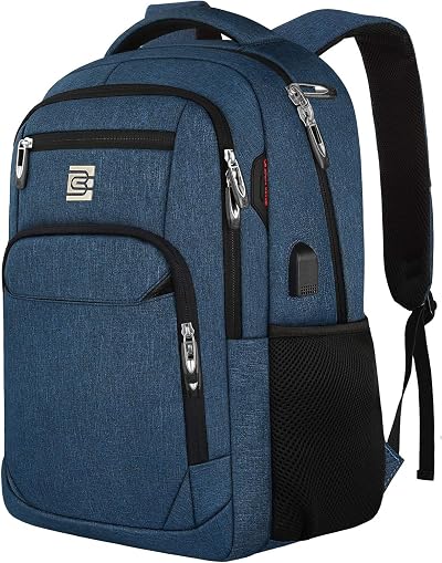 KASIBON USB Charging Anti Theft Laptop Backpack 15.6 inch Water Resistant