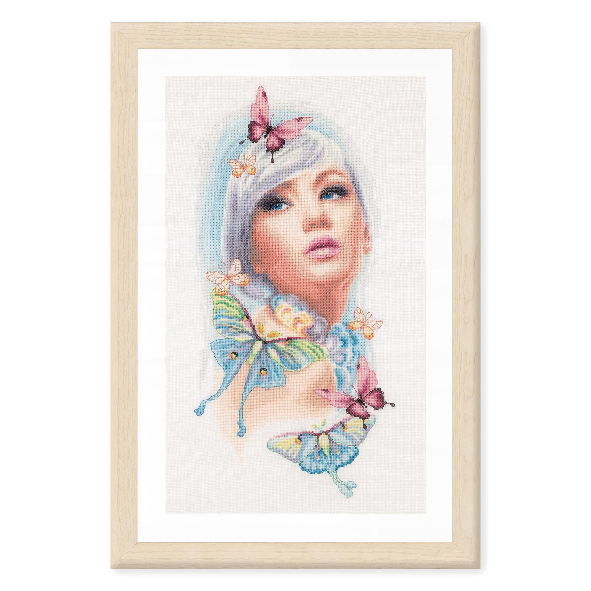 Lanarte Counted Cross Stitch Kit, Cotton, Multicoloured, ca. 26 x 53 cm / 10,4" x 21,2"