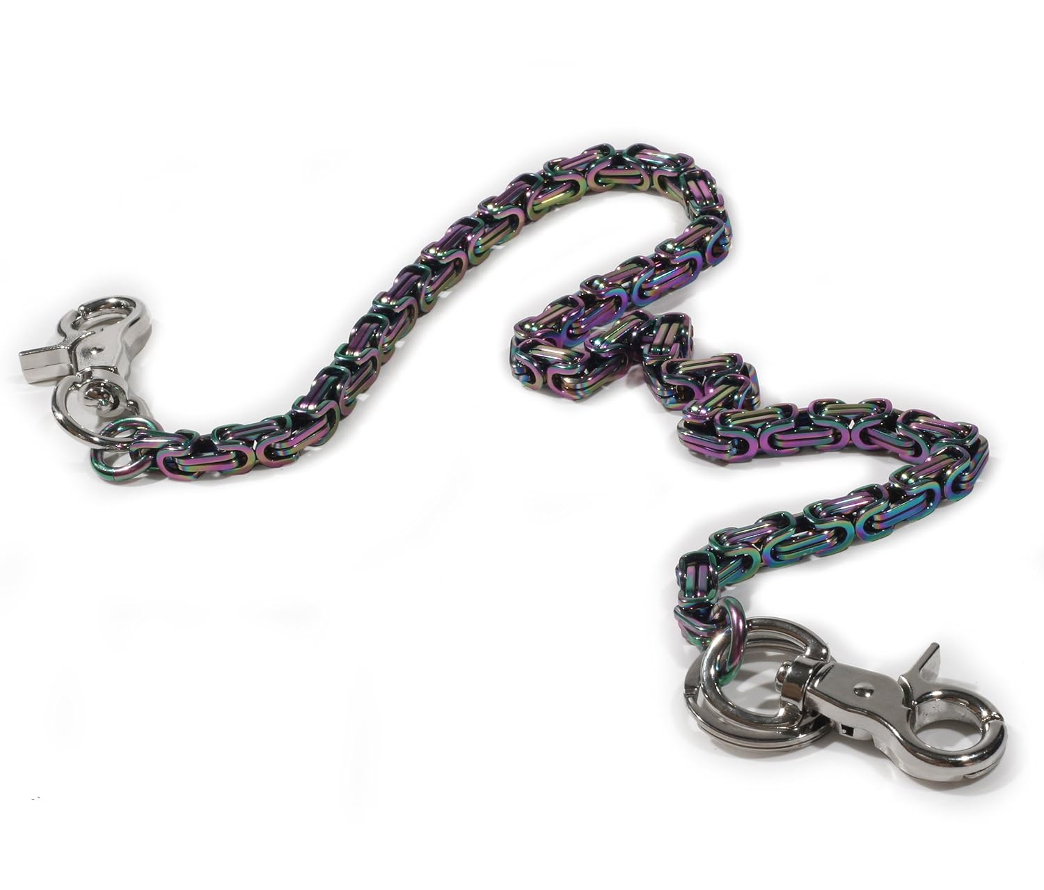 Ruth/&Boaz Block chain Stainless Steel Key Chain Wallet Chain