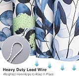 WELTRXE Blue Eucalyptus Shower Curtain 183x183 cm with 12 Hooks view 5