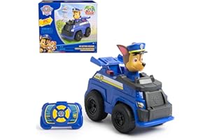Paw Patrol Chase RC Action Cruiser, Remote Control Car with LED Lights & Easy-Steer Controller, Pretend Play Kids Toys for Boys & Girls Ages 3 and Up