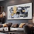 Abstract Wall Art Pictures for Living Room Wall Decoration Modern Home Decor Black White Gold Wall Decor Grafitti Abstract Minimalist Bedroom Office Dining Room Kitchen Framed Decor 24x48in