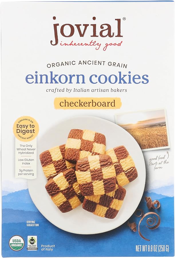 クッキー　0710 Amazon.com: Jovial Einkorn Cookies | Checkerboard | Ginger Spice