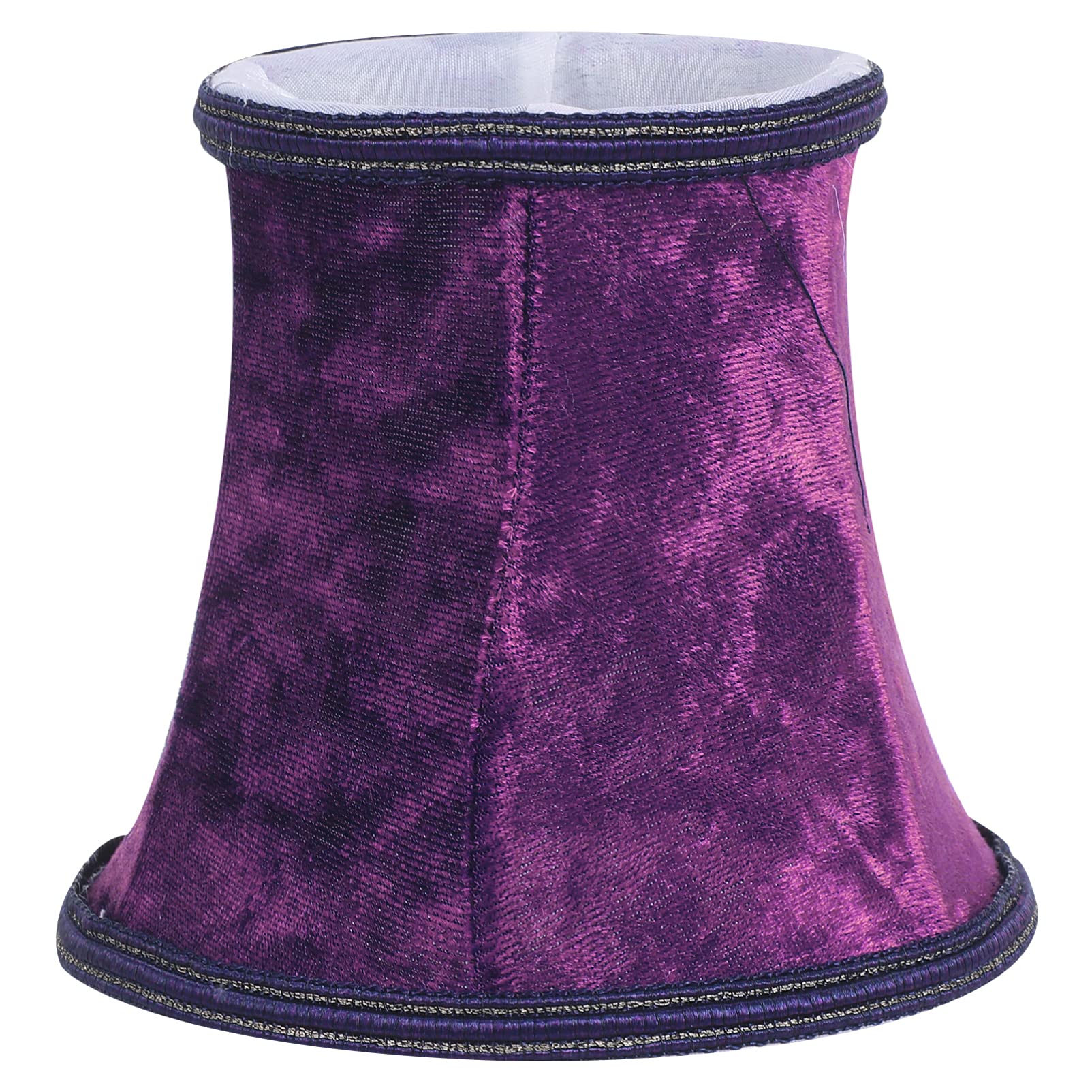 Minkissy Purple Chandelier Lampshade Modern European Style Royal Fabric Lamp Shade for Chandelier Ceiling Light (Dark Purple), 12 x 12 x 11cm
