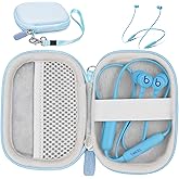 CaseSack case for Beats Flex Earbuds. Also for Powerbeats High-Performance Earbuds. (Light Blue)