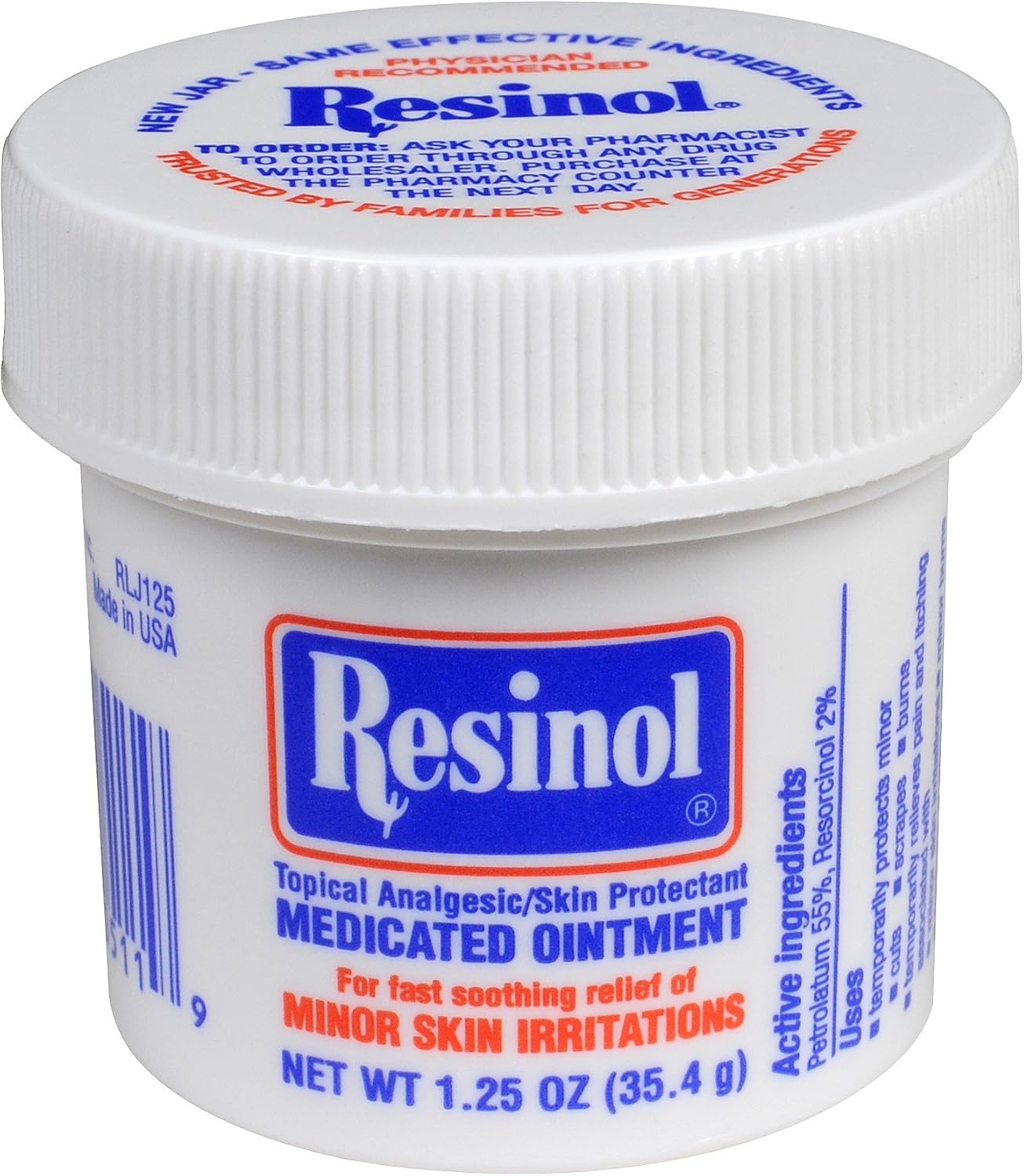 Resinol Medicated Ointment 1.25 oz (Pack of 4) Health