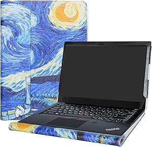 Alapmk Protective Case for 14 Inch Lenovo ThinkPad T14 T14s P14s T490 T495 T495s T490s T480s/ThinkPad P43s Laptop(Not fit thinkpad T480),Starry Night