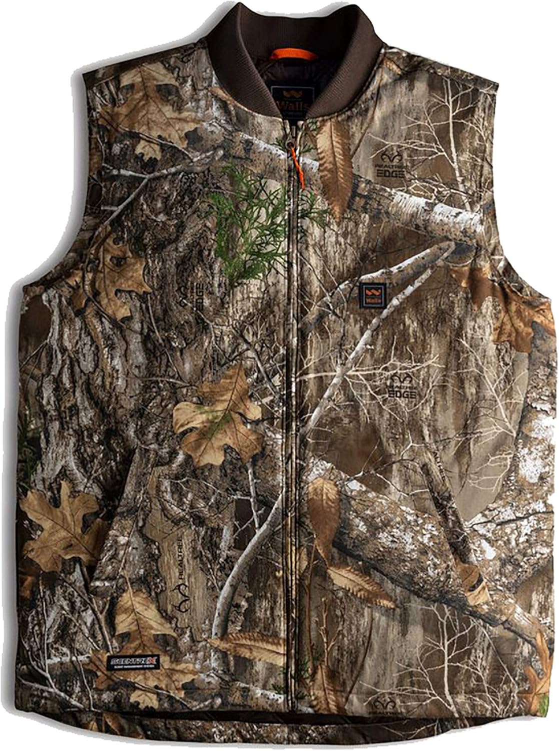 Walls Men's Camo Insulated Vest, Realtree Edge, XXX Large