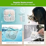 Mukkela Cat Water Fountain Filter 6-Pack Replacement Triple Action 2L/2.5L view 5