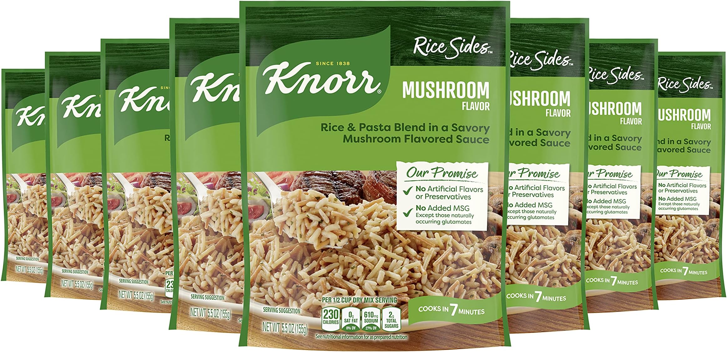 Knorr Rice Sides Dish, Mushroom, 5.5 oz (Pack of 8) | Pricepulse