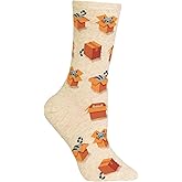 Hot Sox womens Fun Dog Lovers Crew Socks - 1 Pair Pack - Cool & Cute Wordplay Novelty Fashion Gifts