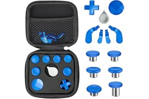 SEDICOCA Controller Paddles Thumbstick Accessories Replacement - for Xbox One Elite Controller Series 2 Core Joystick Kit Parts Back Paddle Thumb Sticks Buttons Component Pack Accessory 13in 1 （Blue ）