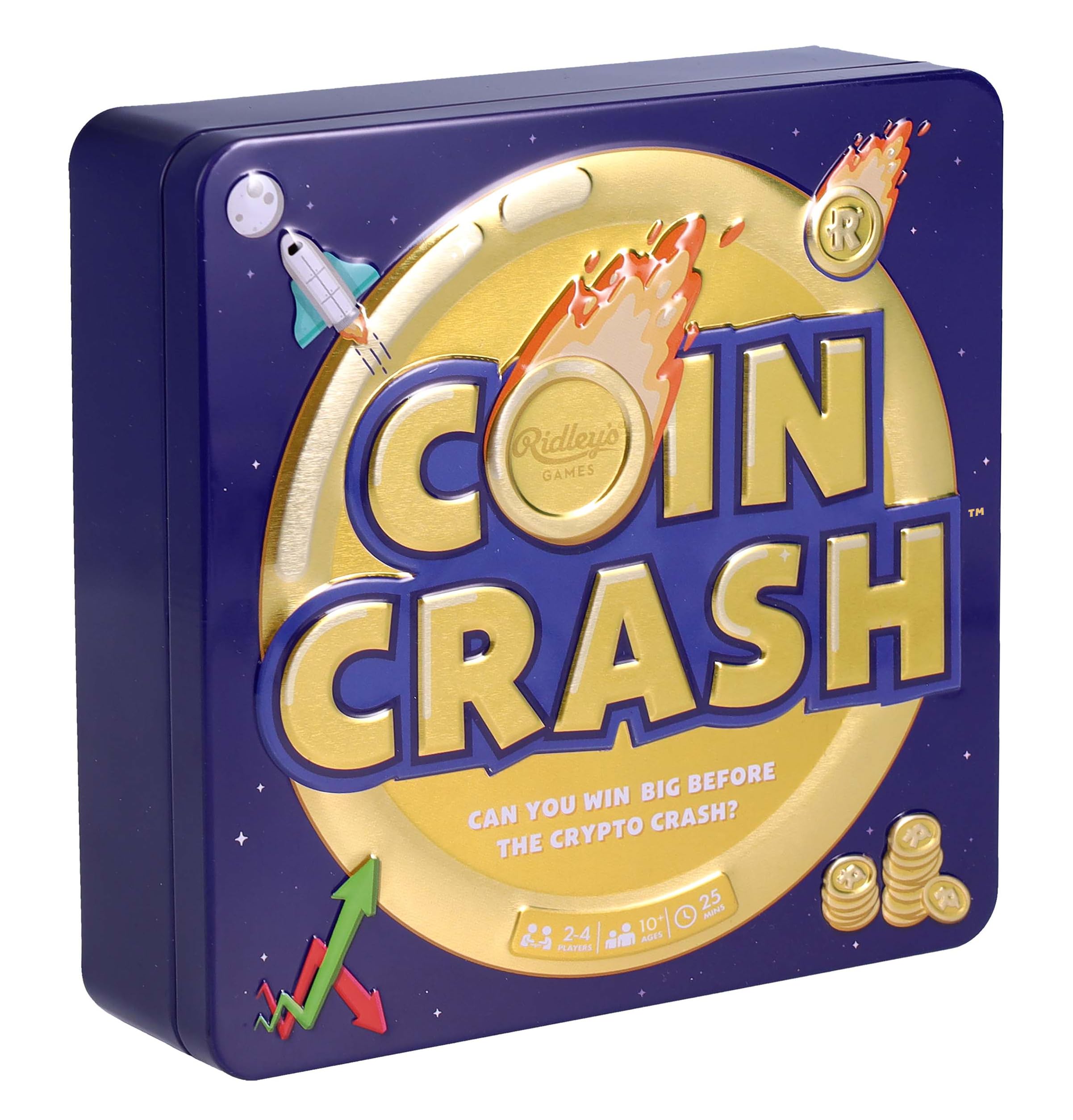 Ridley's | Coin Crash | Card Game | Ages 10+ | 2-4 Players | 25+ Minutes Playing Time