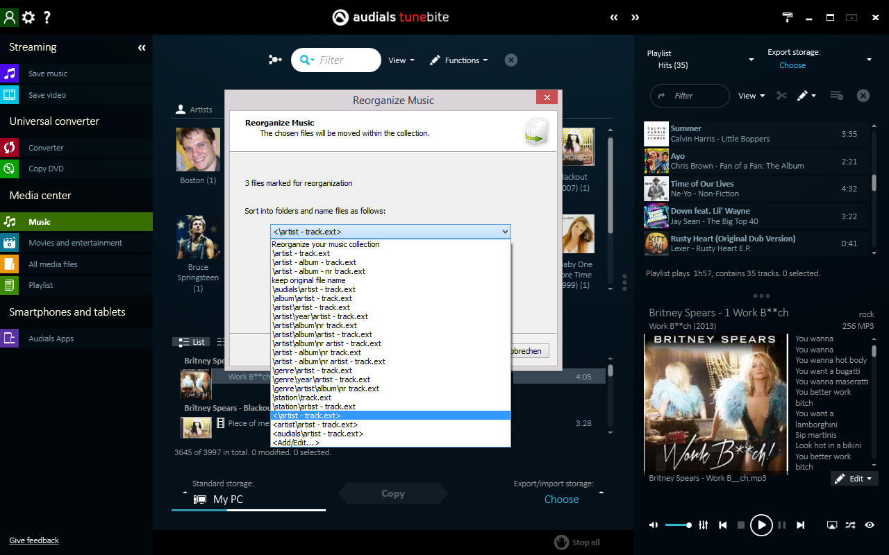 Audials Tunebite 2016 Premium: Low-price Recorder for Recording Music Streams with Audio Format Converter [Download] - Thumbnail 2