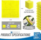 TDBS Microfiber Cleaning Cloth Large 40x40cm Yellow 10 Pack view 6