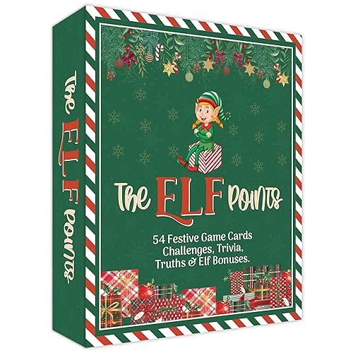 Giftinghouse The Elf Points – Christmas Card Game for Families, Adults & Kids with Challenges, Truth, Trivia & Bonus Cards – Fun Made in the UK