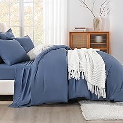 Litanika Queen Comforter Set Ocean Blue - 7 Pieces