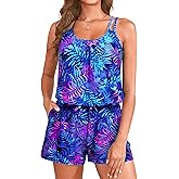 Tempt Me Romper Swimsuits - Women One Piece Bathing Suit with Shorts Boyleg Swimwear with Pockets 2026