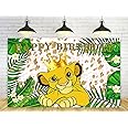 The Lion King Backdrop for Birthday Party Decorations, Wild Jungle Background for Baby Shower Party Cake Table Decorations Supplies, The Lion King Theme Banner, 5x3ft